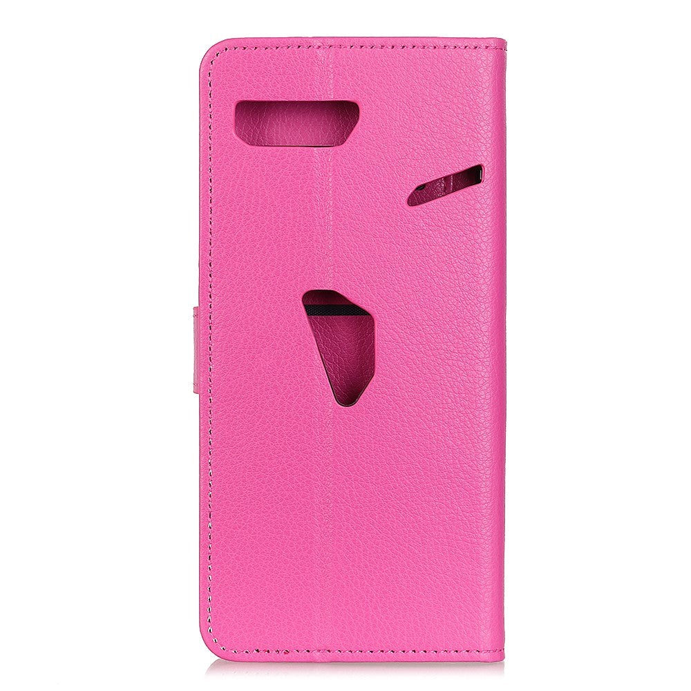 Asus ROG Phone 3 (ZS661KS) Litchi Leather Wallet Case Pink