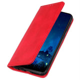 Asus ROG Phone 5 Leather Wallet Case - Red