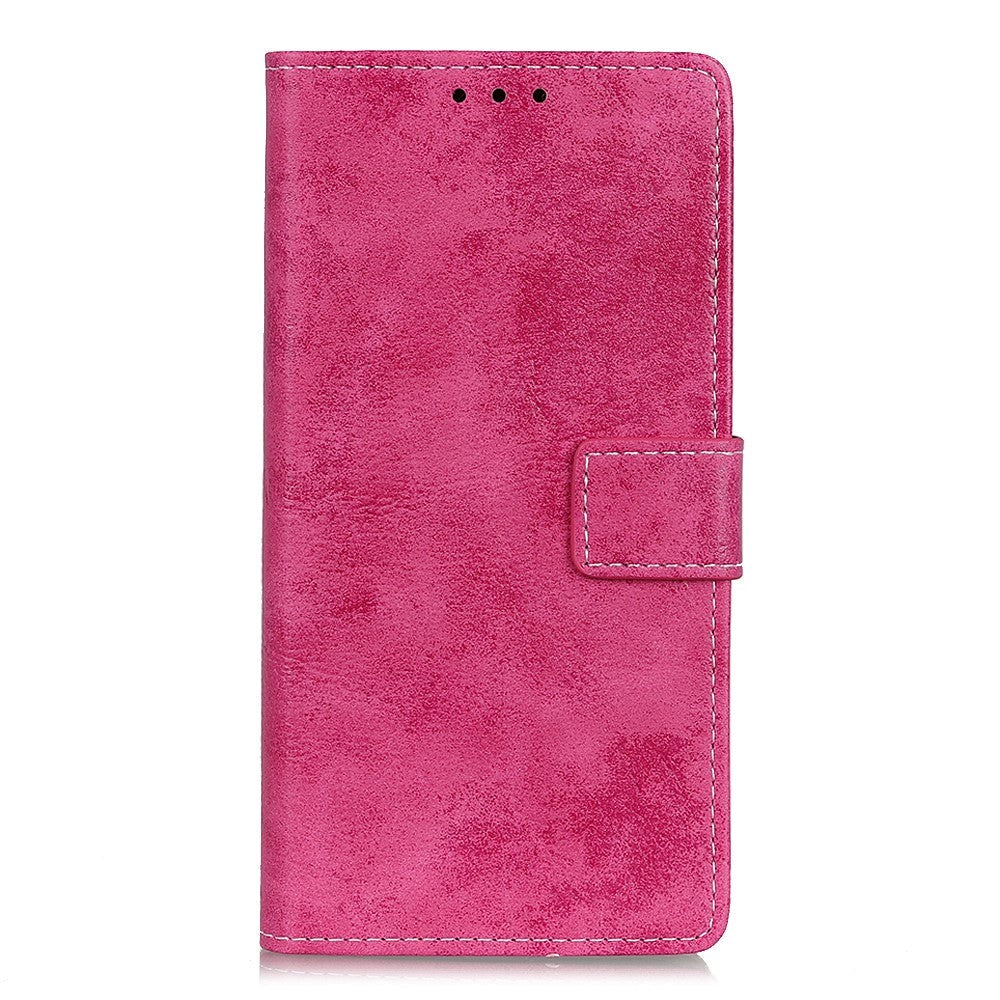 Asus ROG Phone 5 Vintage Leather Wallet Case - Pink