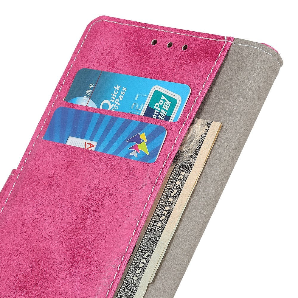 Asus ROG Phone 5 Vintage Leather Wallet Case - Pink