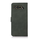 Asus ROG Phone 5 Khazneh Leather Wallet Case - Fabric Texture - Green