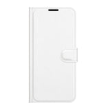 Asus Zenfone 8 Flip Litchi Leather Wallet Case - White