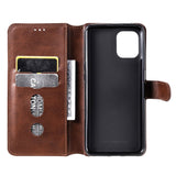 Oppo Find X3 Pro Leather Wallet Case & Magnetic Lock - Brown