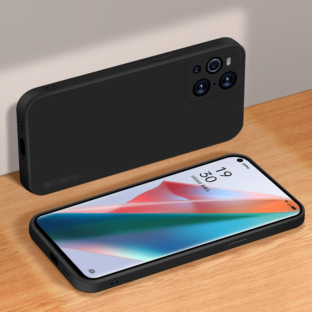 Oppo Find X3 Pro Pinwuyo Silicone Back Case - Black