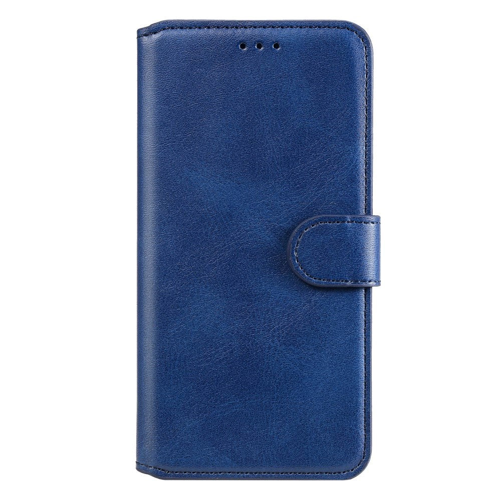 Oppo Reno6 Pro Leather Wallet Case & Magnetic Lock - Blue