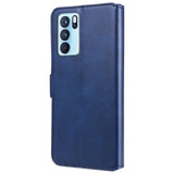 Oppo Reno6 Pro Leather Wallet Case & Magnetic Lock - Blue