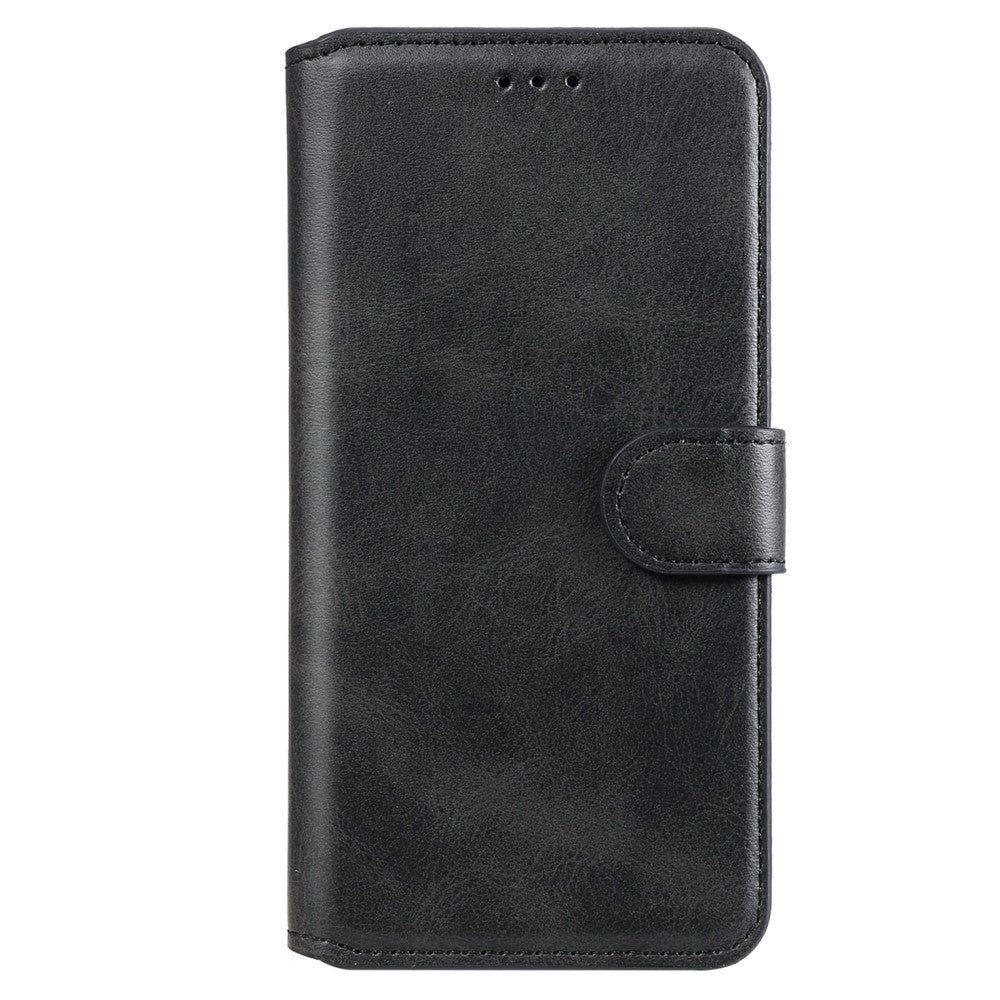 Oppo Reno6 Pro Leather Wallet Case & Magnetic Lock - Black