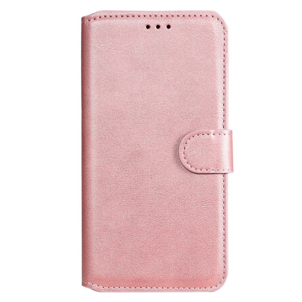 Oppo Reno6 Pro Leather Wallet Case & Magnetic Lock - Rose Gold