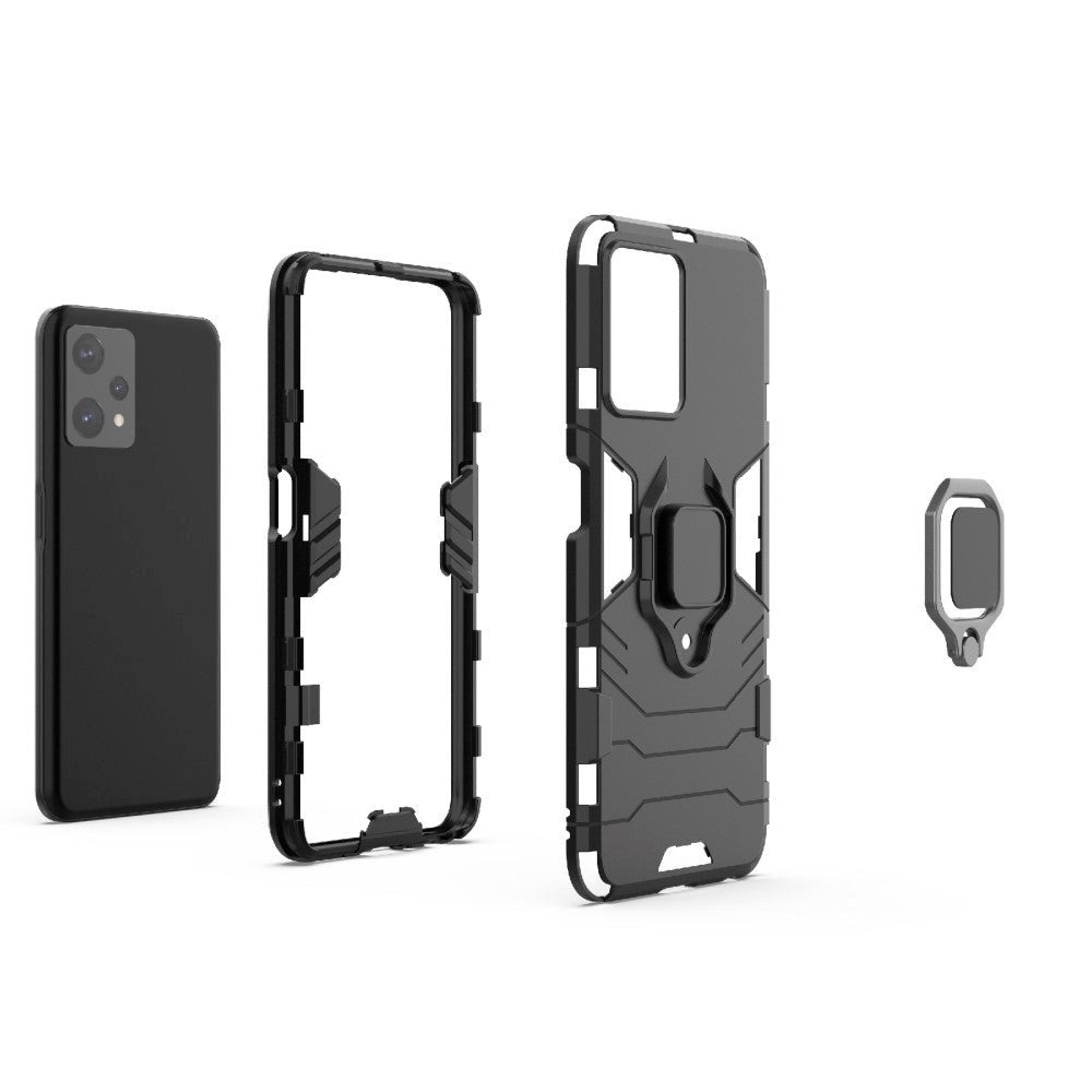 OnePlus Nord CE 2 Lite (5G) Hybrid Tough Case w. Magnetic Kickstand - Black