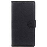 OnePlus Nord CE 2 Lite (5G) PU Litchi Leather Wallet Case - Black