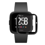 Fitbit Versa Arc Edge Protective Film - Screen Protector - Black / Transparent