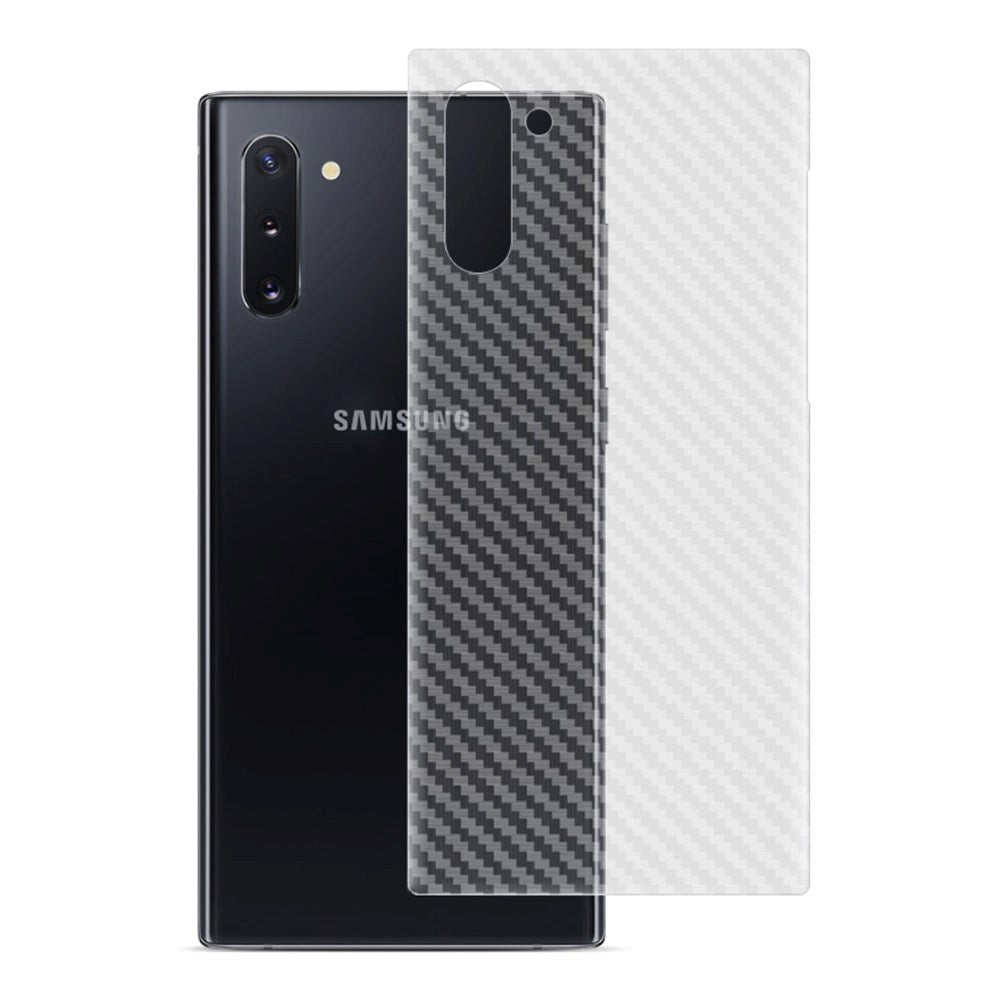 Samsung Galaxy Note 10 IMAK Carbon Fiber Plastic Back Protection - Transparent