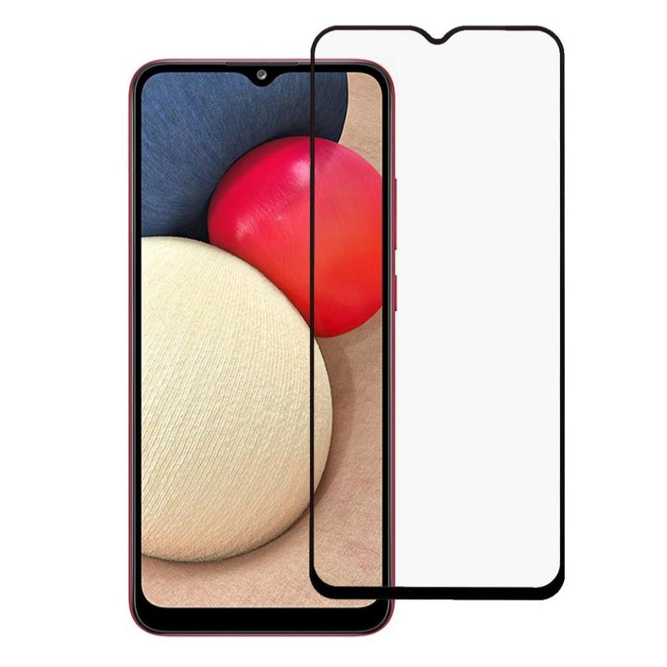 Samsung Galaxy A02s Protective Film - Full-Fit - Black Frame
