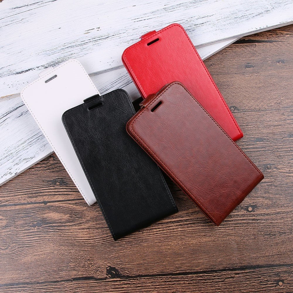 OnePlus 5T PU Leather Vertical Flip Case - Black