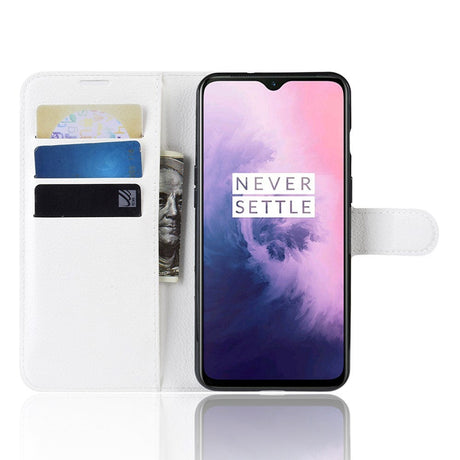 OnePlus 7 Soft Pouch Leather Wallet Case White