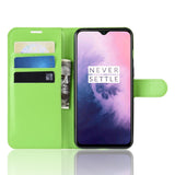 OnePlus 7 Soft Pouch Leather Wallet Case Green