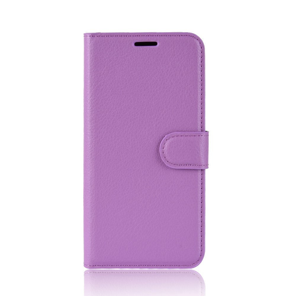 OnePlus 7 Soft Pouch Leather Wallet Case Purple