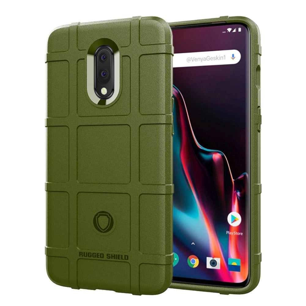 OnePlus 7 Rugged Shield Tough Case Army Green