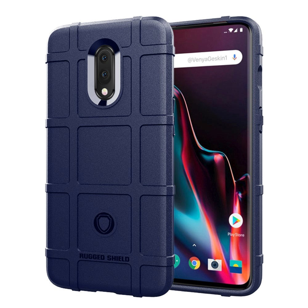 OnePlus 7 Rugged Shield Tough Case Blue