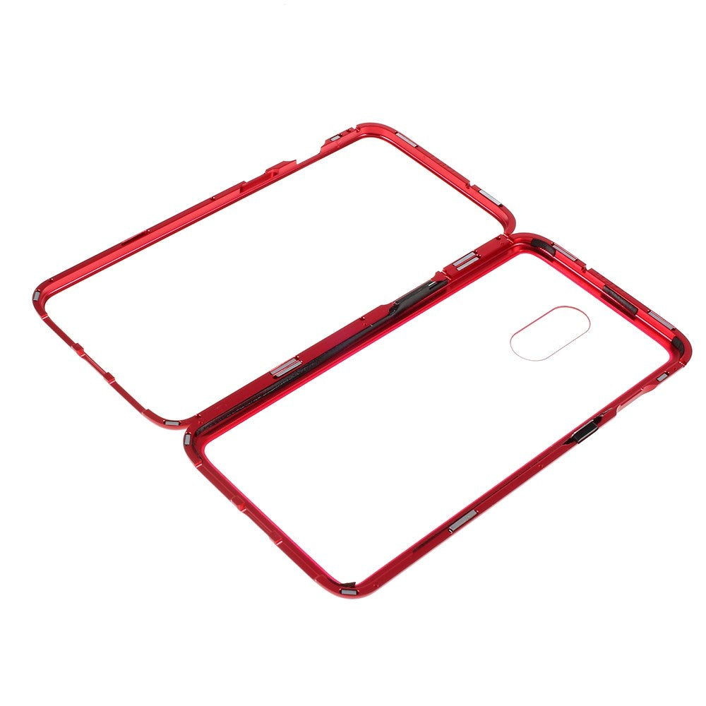 OnePlus 7 Magnetic Case w. Back Glass - Red