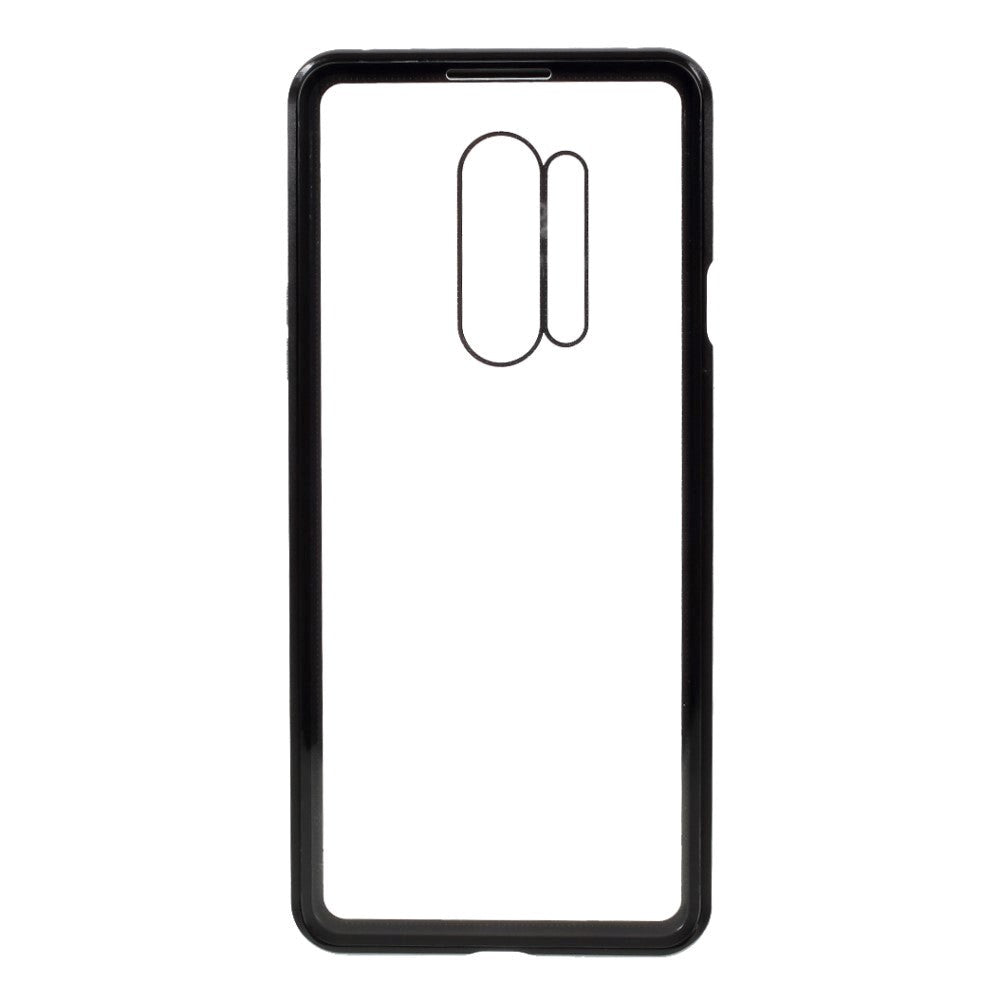 OnePlus 8 Pro 360⁰ Magnetic Metal Case w. Glass Back & Front - Black