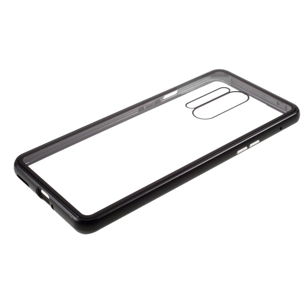 OnePlus 8 Pro 360⁰ Magnetic Metal Case w. Glass Back & Front - Black