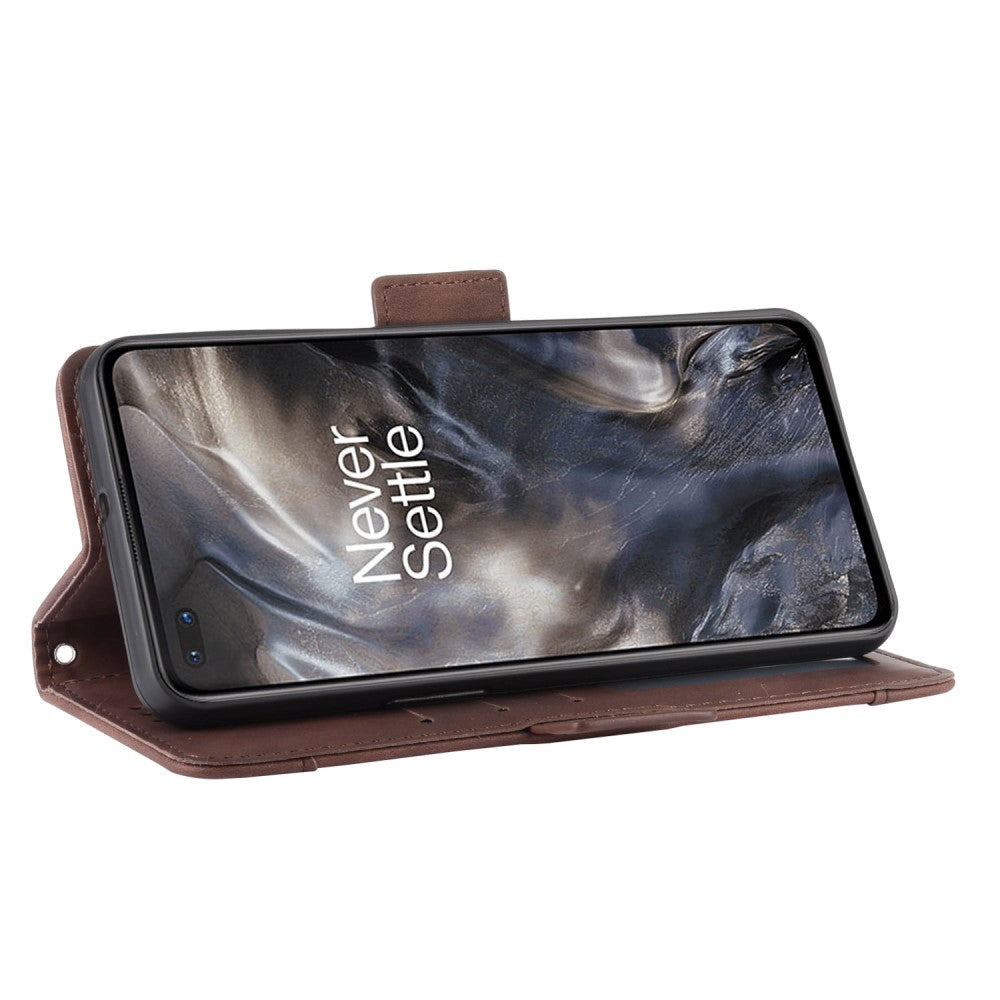 OnePlus North Leather Case w. External Card Holder - Brown