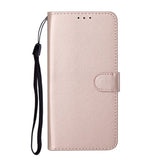 EIDERWOOD OnePlus 8T Faux Leather Case with Strap & Card Holder - Rose Gold