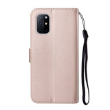 EIDERWOOD OnePlus 8T Faux Leather Case with Strap & Card Holder - Rose Gold
