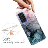 EIDERWOOD OnePlus 9 Pro Flexible Plastic Case with Marble Design - Blue / Pink / Black