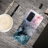 EIDERWOOD OnePlus 9 Pro Flexible Plastic Case with Marble Design - Blue / Pink / Black