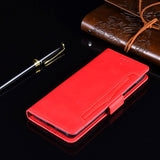 OnePlus 9 Pro Leather Case w. External Card Holder - Red