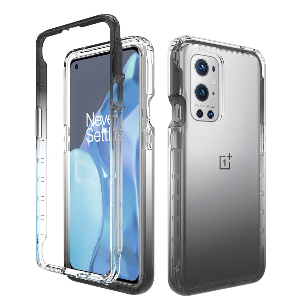 OnePlus 9 Pro Hybrid Plastic Case - Transparent / Black