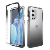 OnePlus 9 Pro Hybrid Plastic Case - Transparent / Black