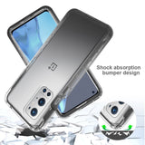 OnePlus 9 Pro Hybrid Plastic Case - Transparent / Black