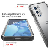 OnePlus 9 Pro Hybrid Plastic Case - Transparent / Black