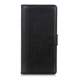 OnePlus North CE (5G) Stich Leather Flip Case w. Stand & Card Holder - Black