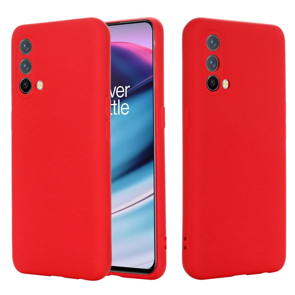 EIDERWOOD OnePlus Nord CE (5G) Liquid Silicone Case w. Strap - Red