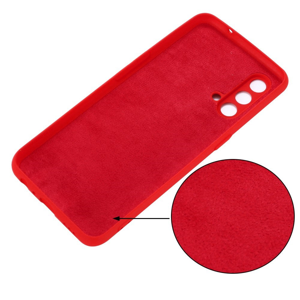 EIDERWOOD OnePlus Nord CE (5G) Liquid Silicone Case w. Strap - Red