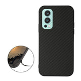 OnePlus North 2 (5G) Carbon Fiber Leather Case - Black