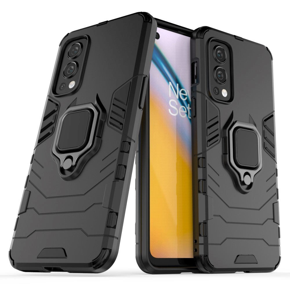 OnePlus North 2 (5G) Tough Case w. Magnetic Kickstand - Black