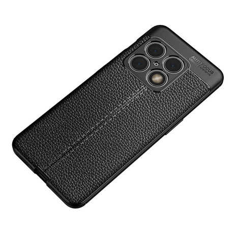 OnePlus 10 Pro Flexible Plastic Case Litchi Texture - Black