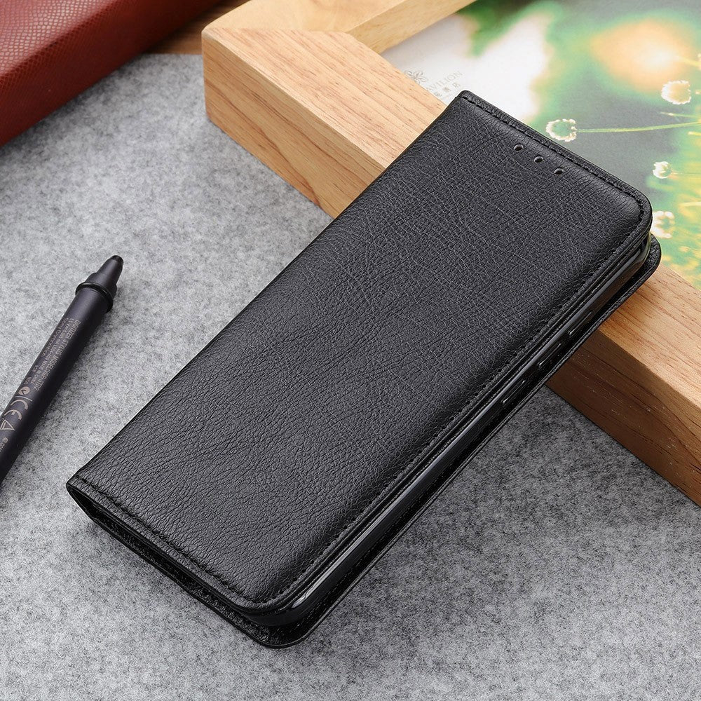 OnePlus 10 Pro Leather Wallet Case & Magnetic Lock - Black