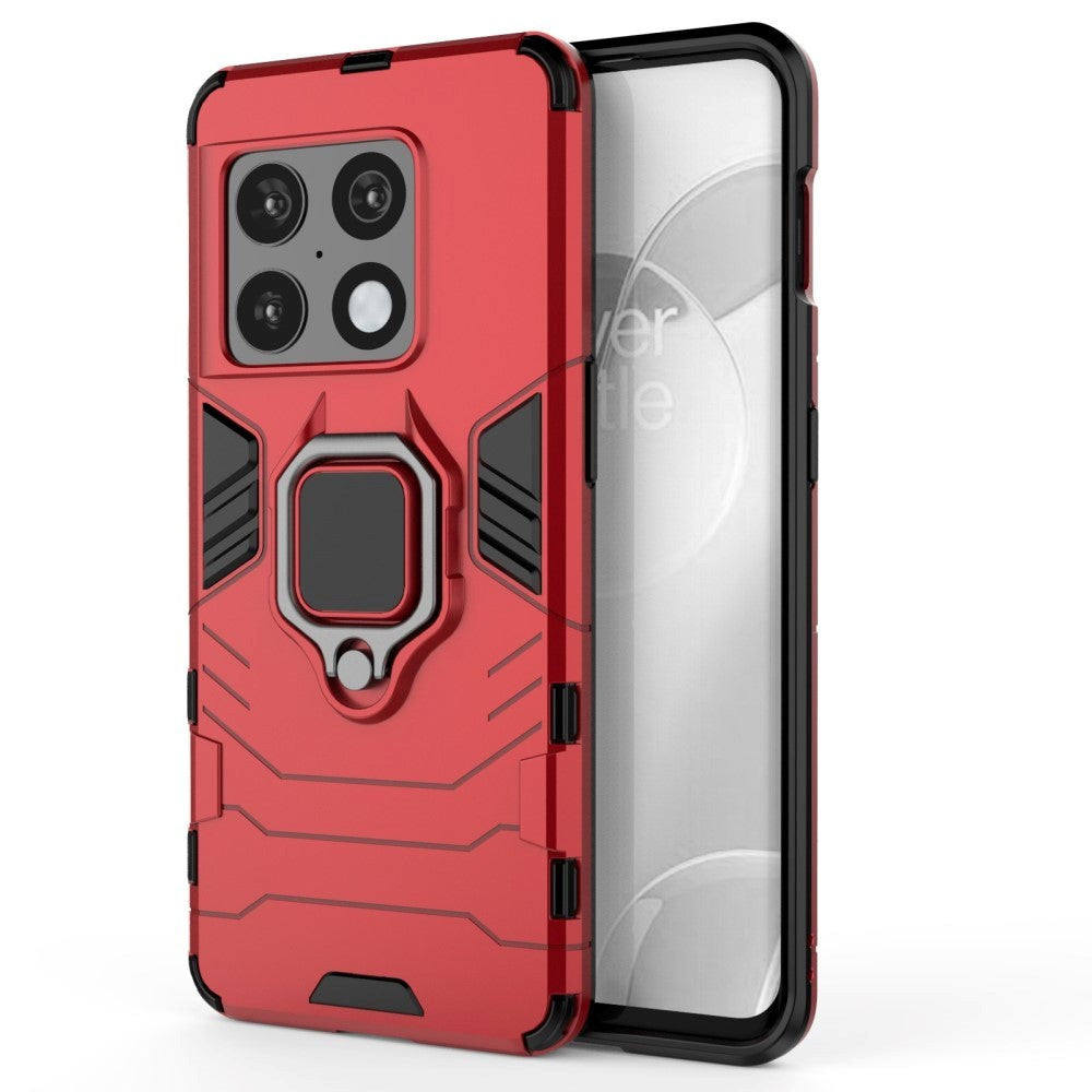 OnePlus 10 Pro Hybrid Tough Case w. Magnetic Kickstand - Red