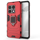 OnePlus 10 Pro Hybrid Tough Case w. Magnetic Kickstand - Red