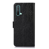 OnePlus Nord CE (5G) Sleek Leather Flip Case w. Card Holder & Stand Function - Black