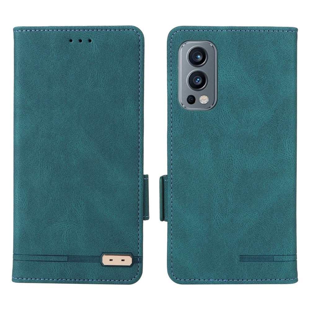 OnePlus Nord 2 (5G) Flip Case w. Stand Function & Wallet - Green