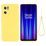 EIDERWOOD OnePlus Nord CE 2 (5G) Liquid Silicone Case w. Strap - Yellow