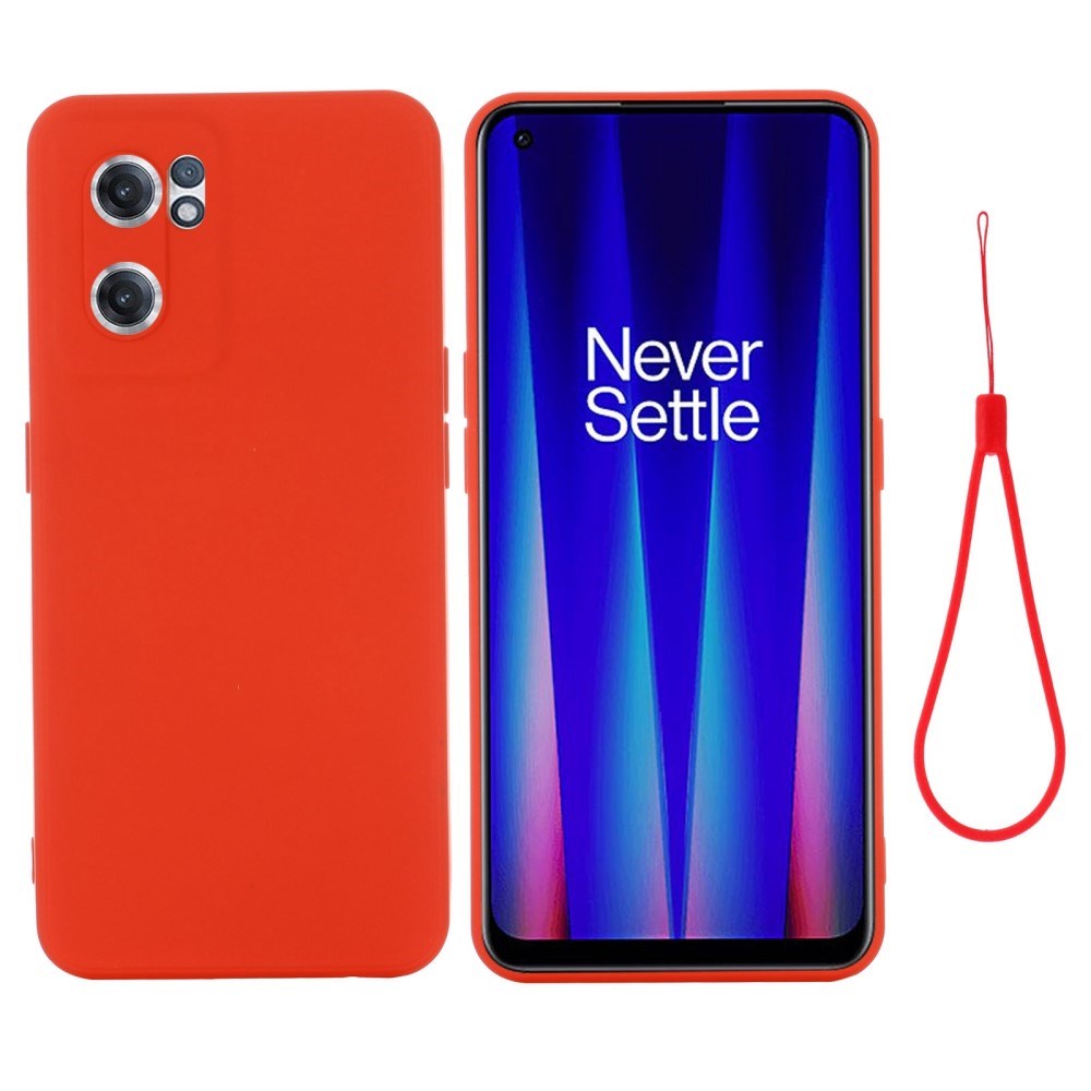 EIDERWOOD OnePlus Nord CE 2 (5G) Liquid Silicone Case w. Strap - Red