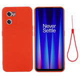 EIDERWOOD OnePlus Nord CE 2 (5G) Liquid Silicone Case w. Strap - Red